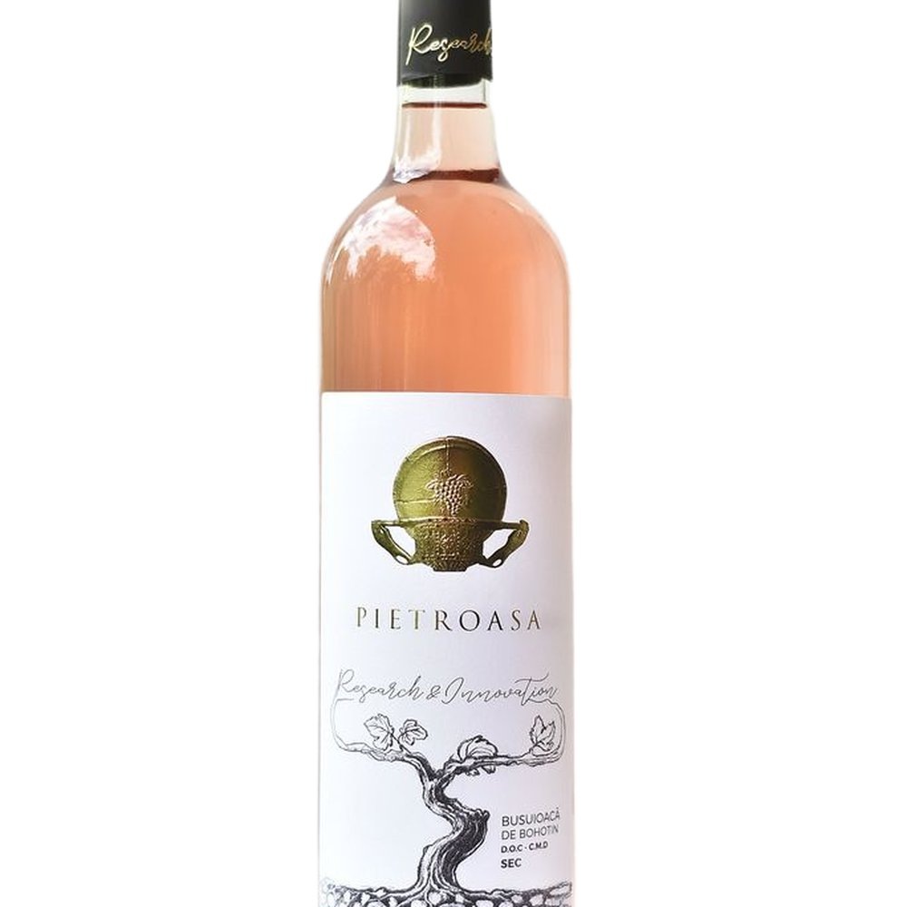 Vin Rose Sec Sec Statiunea Pietroasa Busuioaca de Bohotin,  0.75L