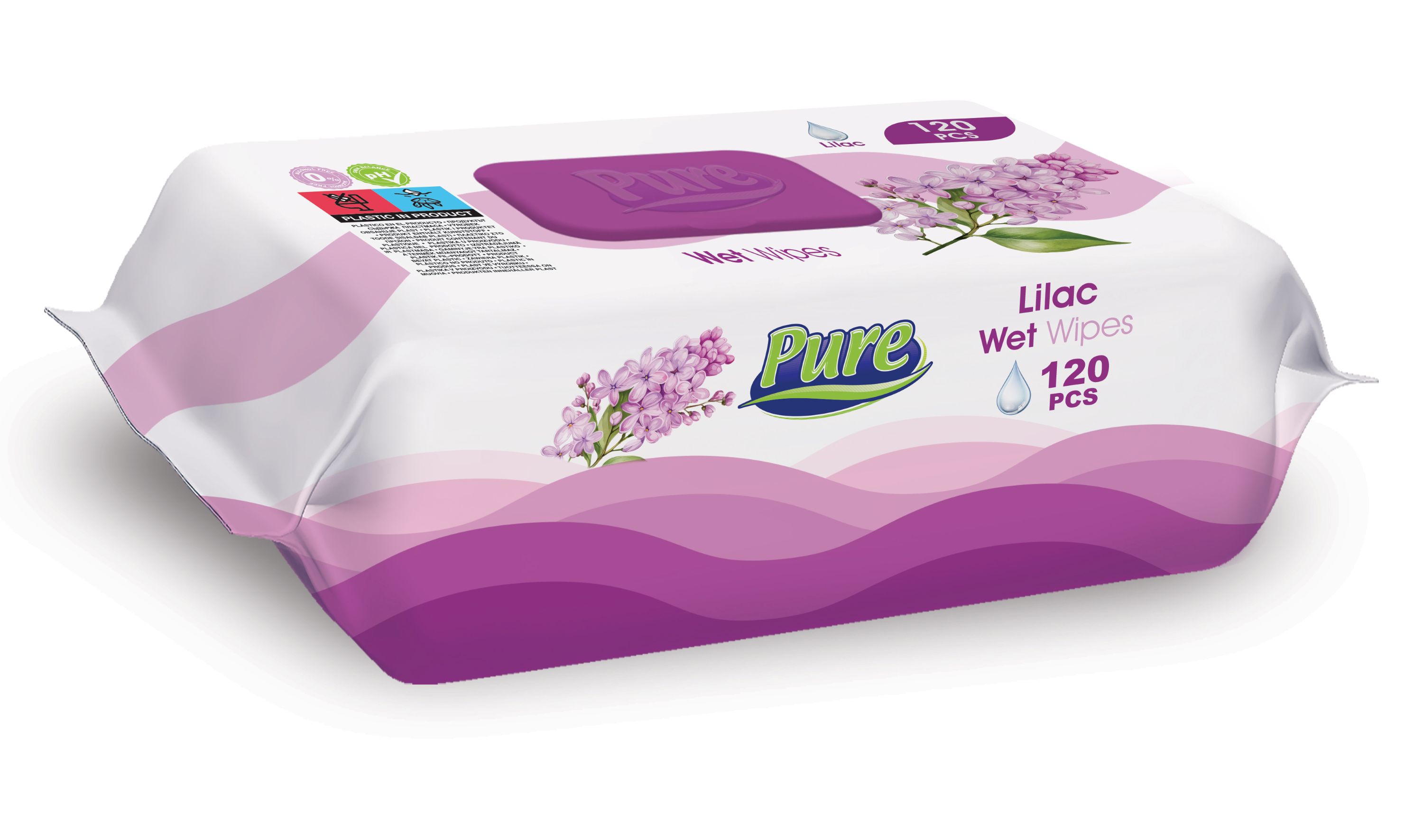 Set servetele umede Pure, 3 pachete x 120 buc 