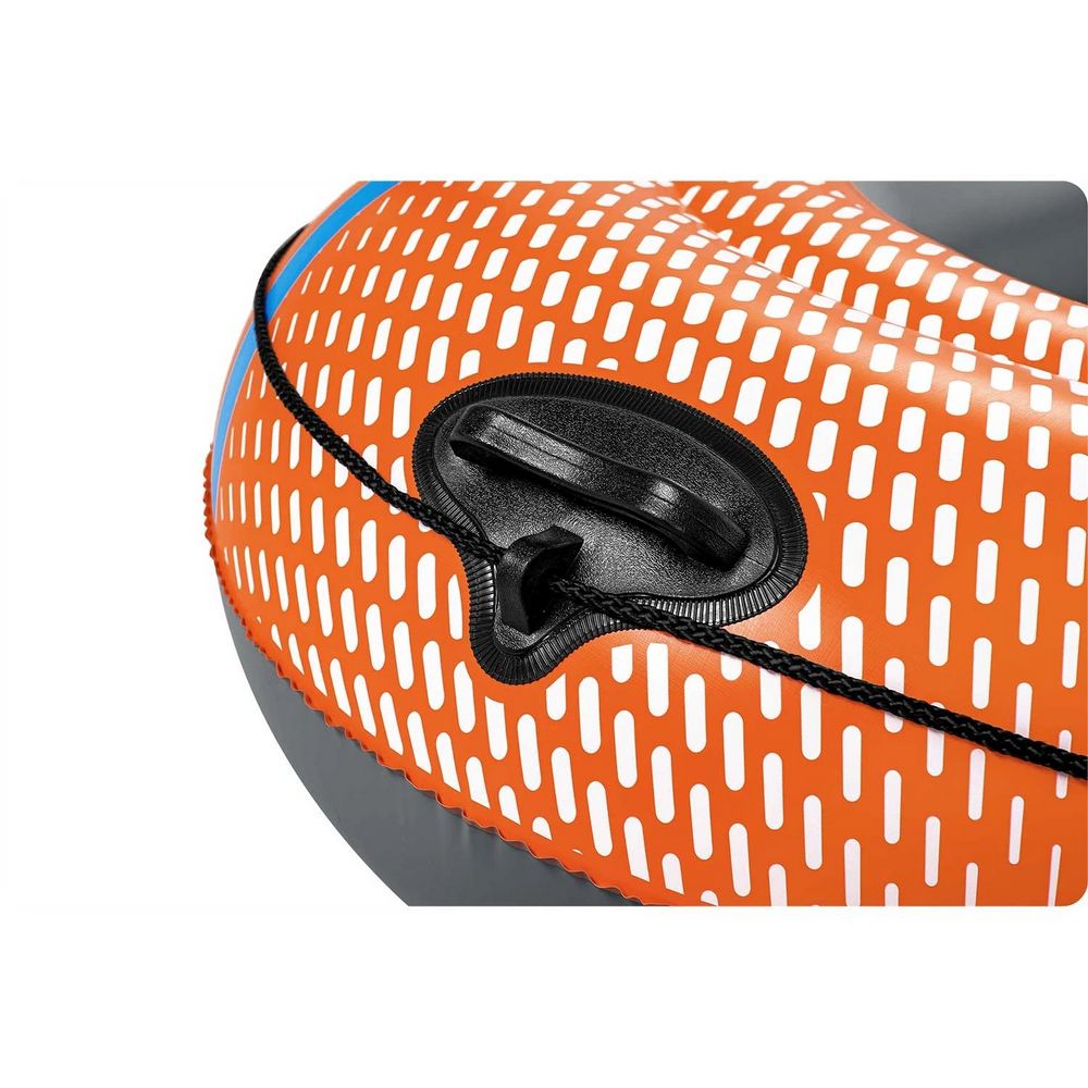 Barca gonflabila Bestway, un adult si un copil, 2 vasle din plastic, sarcina maxima 120 kg, pompa cu piston inclusa, 196 x 106 cm