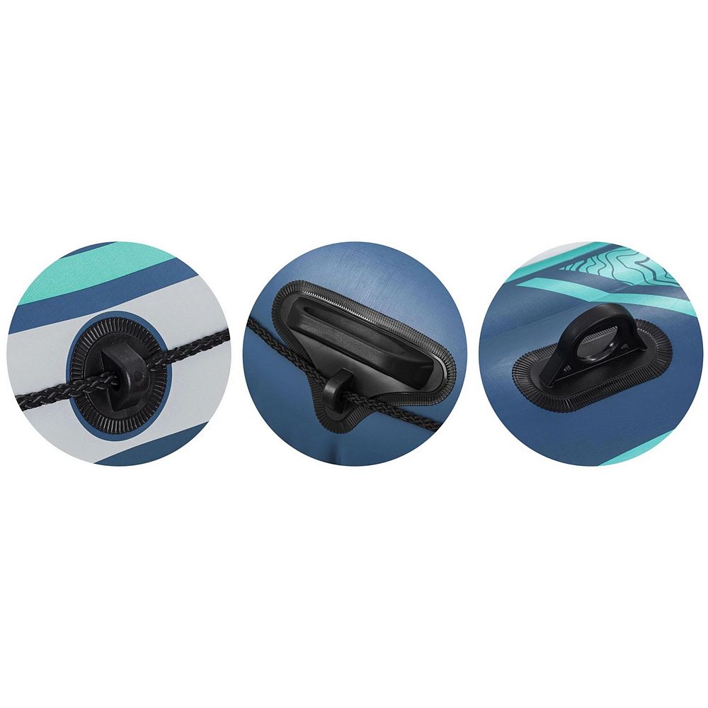 Barca gonflabila Bestway, 3 camere de aer, 3 adulti, 2 vasle din plastic, sarcina maxima 360 kg, pompa cu piston inclusa, 294 x 137 cm