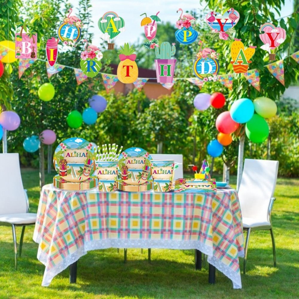Set de vesela pentru petrecere Amycute, carton, multicolor, 63 piese