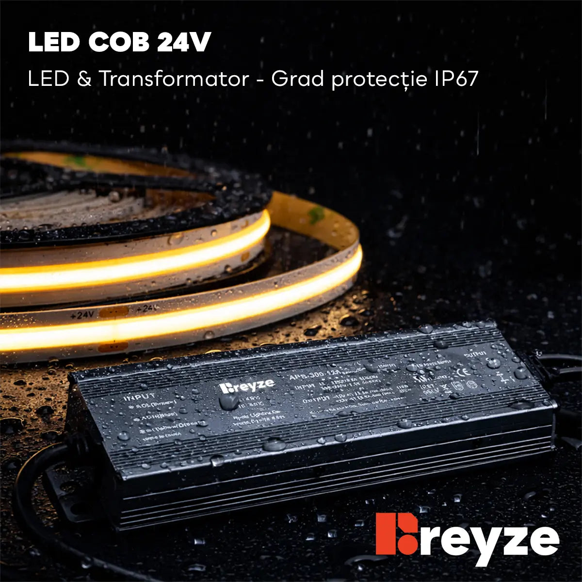 Oglinda LED Reyze Gama Salono Model LED 1, 80x200 cm Ovala, LED 3000K-6000K Dual, 3 Butoane Touch, Functie dezaburire 30-40, Temperatura LED Ajustabila