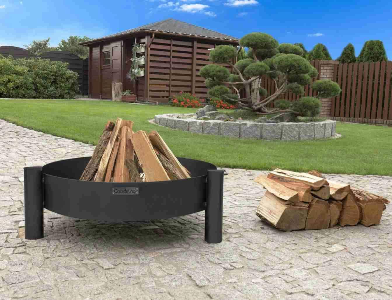 Vatra de foc exterior HAITI, handmade, 60 cm, otel