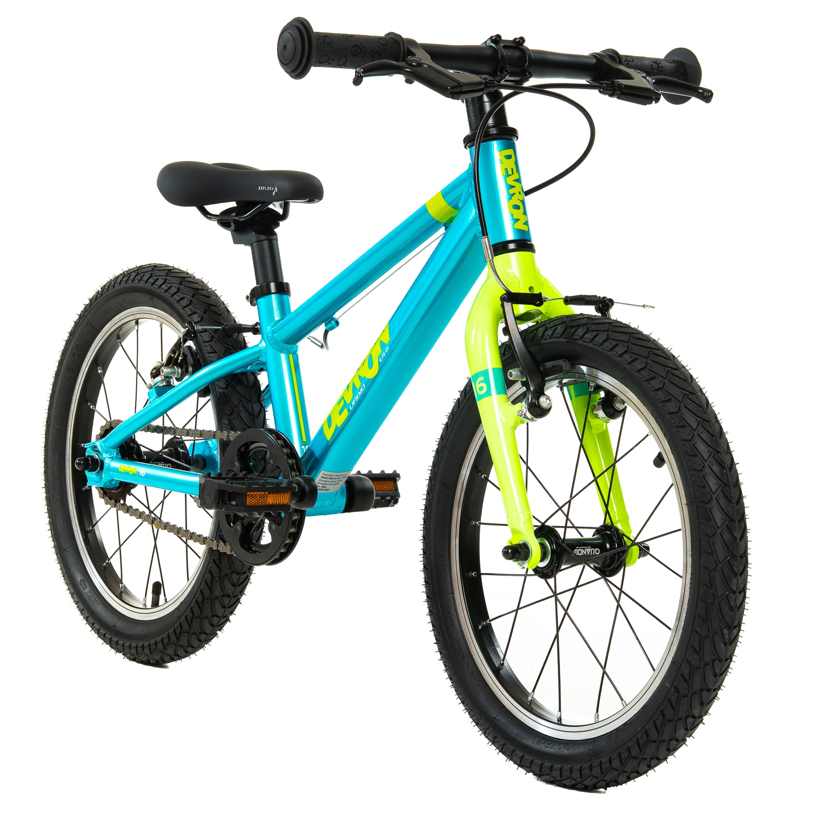 Bicicleta Copii Devron Urbio U1.6 Super Light, 16 Inch, Albastru-Verde