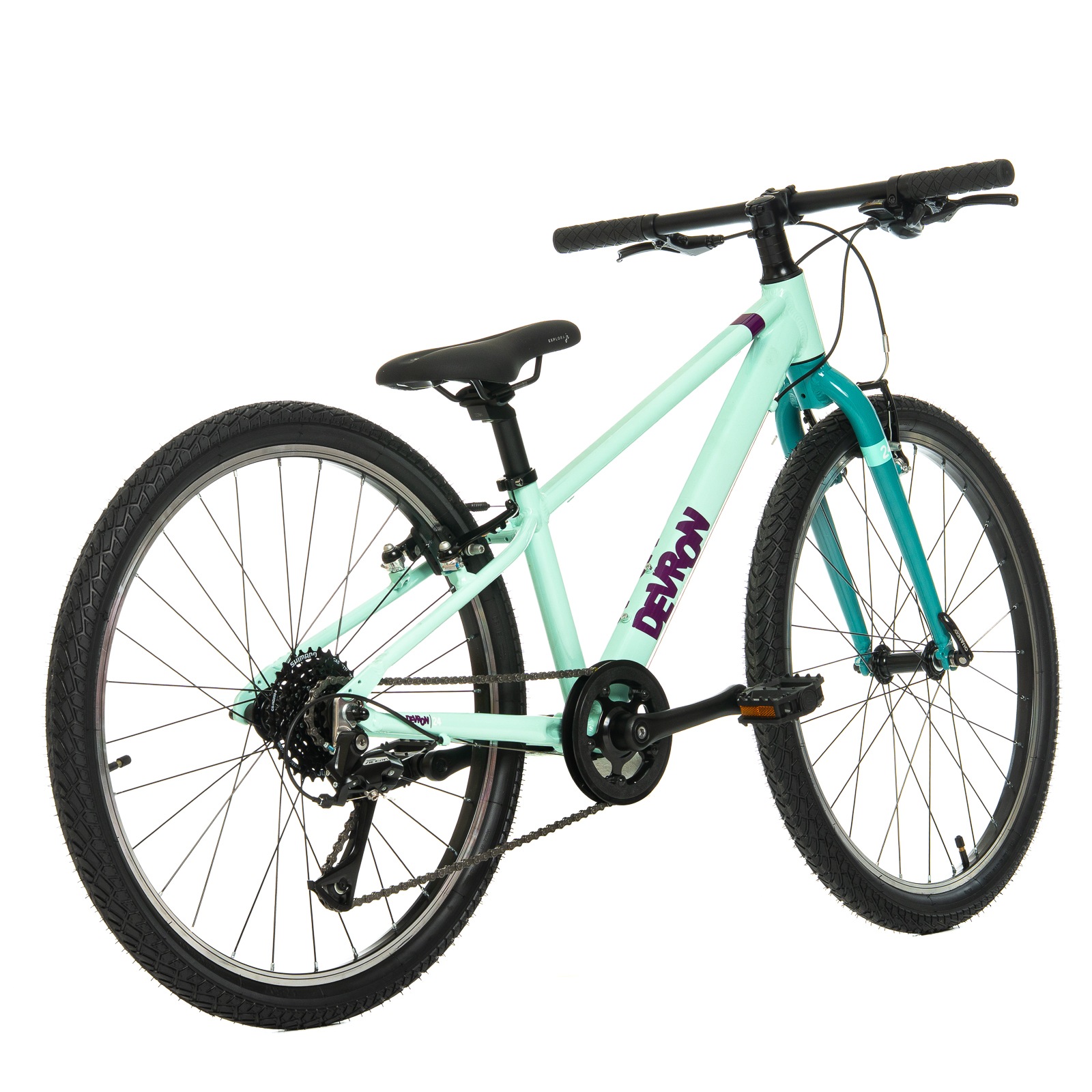 Bicicleta Copii Devron Urbio U2.4 Super Light, 24 Inch, Turcoaz-Verde