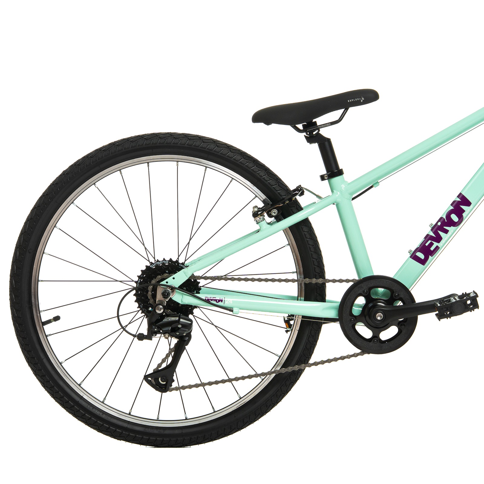 Bicicleta Copii Devron Urbio U2.4 Super Light, 24 Inch, Turcoaz-Verde