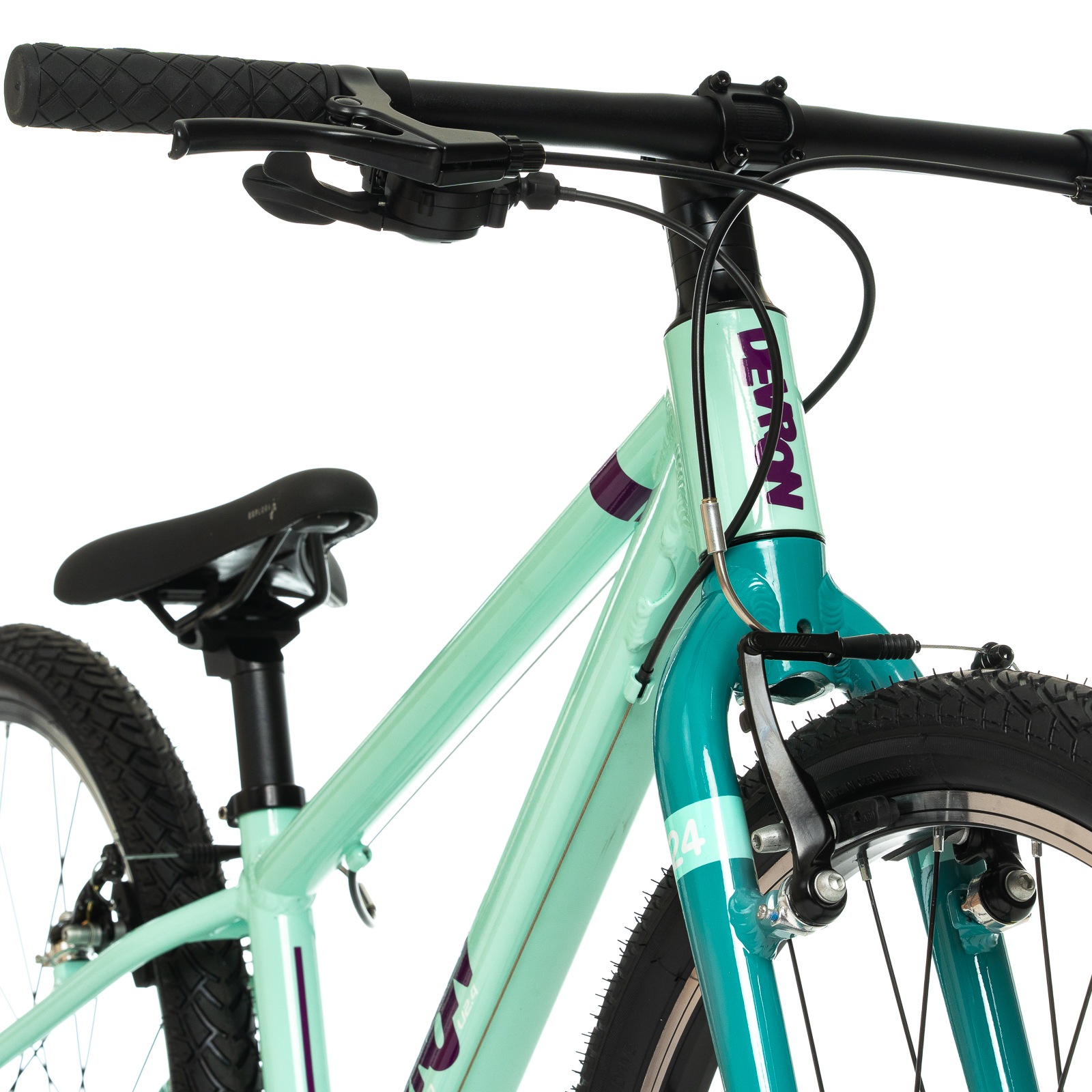 Bicicleta Copii Devron Urbio U2.4 Super Light, 24 Inch, Turcoaz-Verde