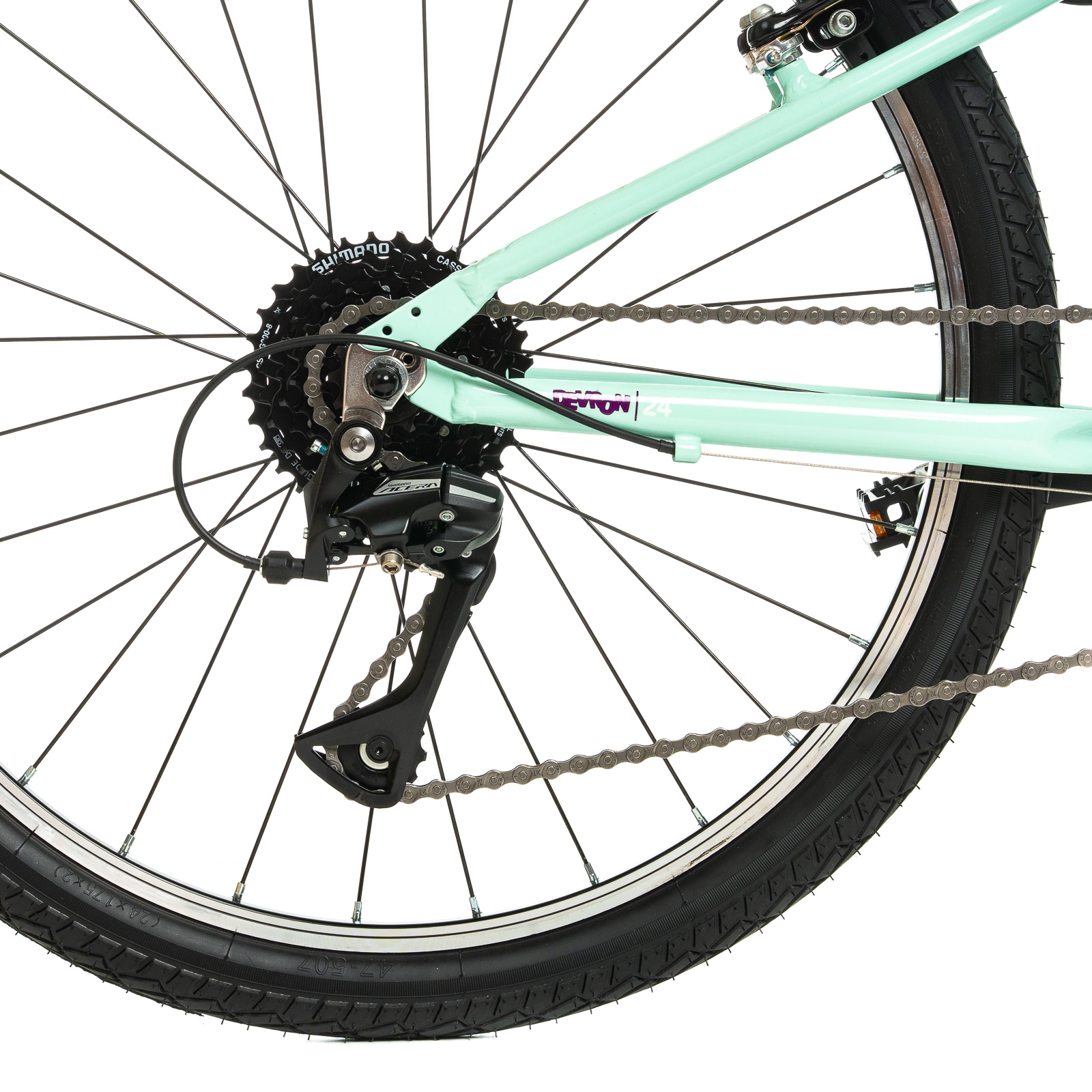 Bicicleta Copii Devron Urbio U2.4 Super Light, 24 Inch, Turcoaz-Verde
