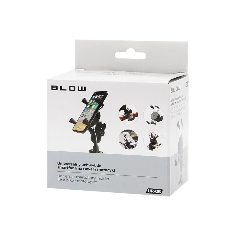 Suport de telefon pentru bicicleta si motocicleta, incarcator USB, negru
