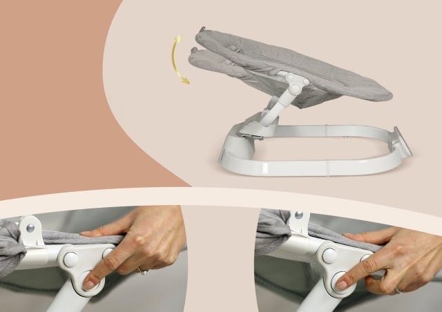 Leagan electronic bebelusi Neno Nube, 10 melodii, conectare Bluetooth