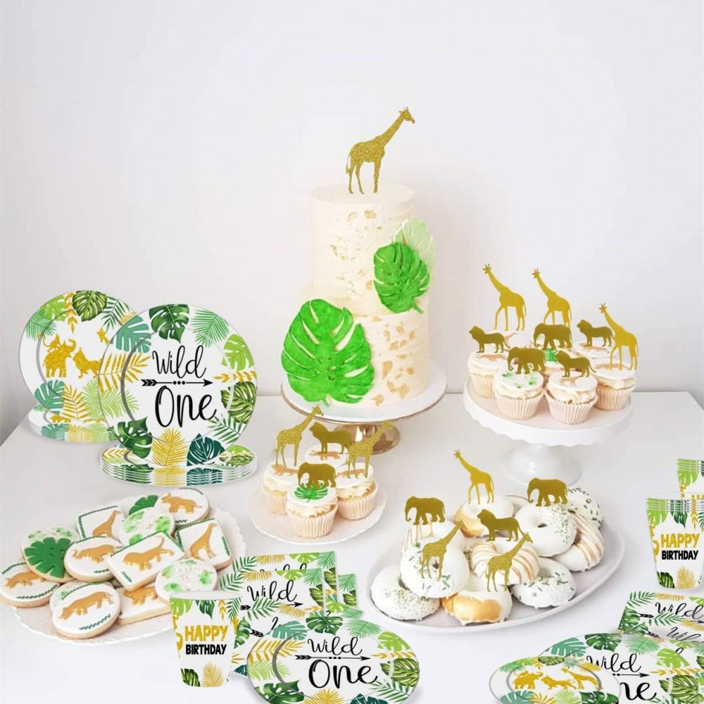 Set de vesela pentru petrecere JeVenis, carton, multicolor, 48 piese