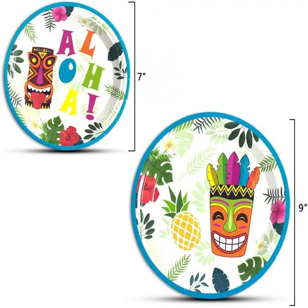 Set vesela pentru petrecere Wernnsai, hartie, multicolor, 48 piese