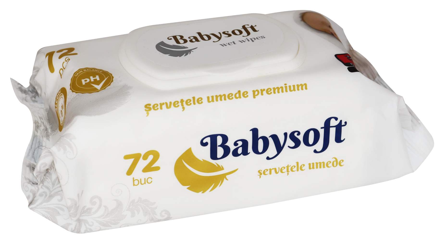 Set servetele umede  BABY SOFT PREMIUM, 12 x 72buc/pachet