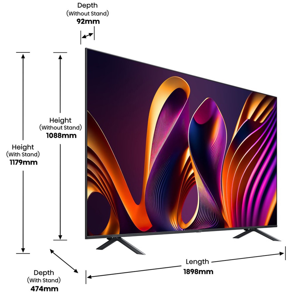 Televizor QLED Smart HISENSE 85E7NQ Pro, Ultra HD 4K, HDR, 215cm