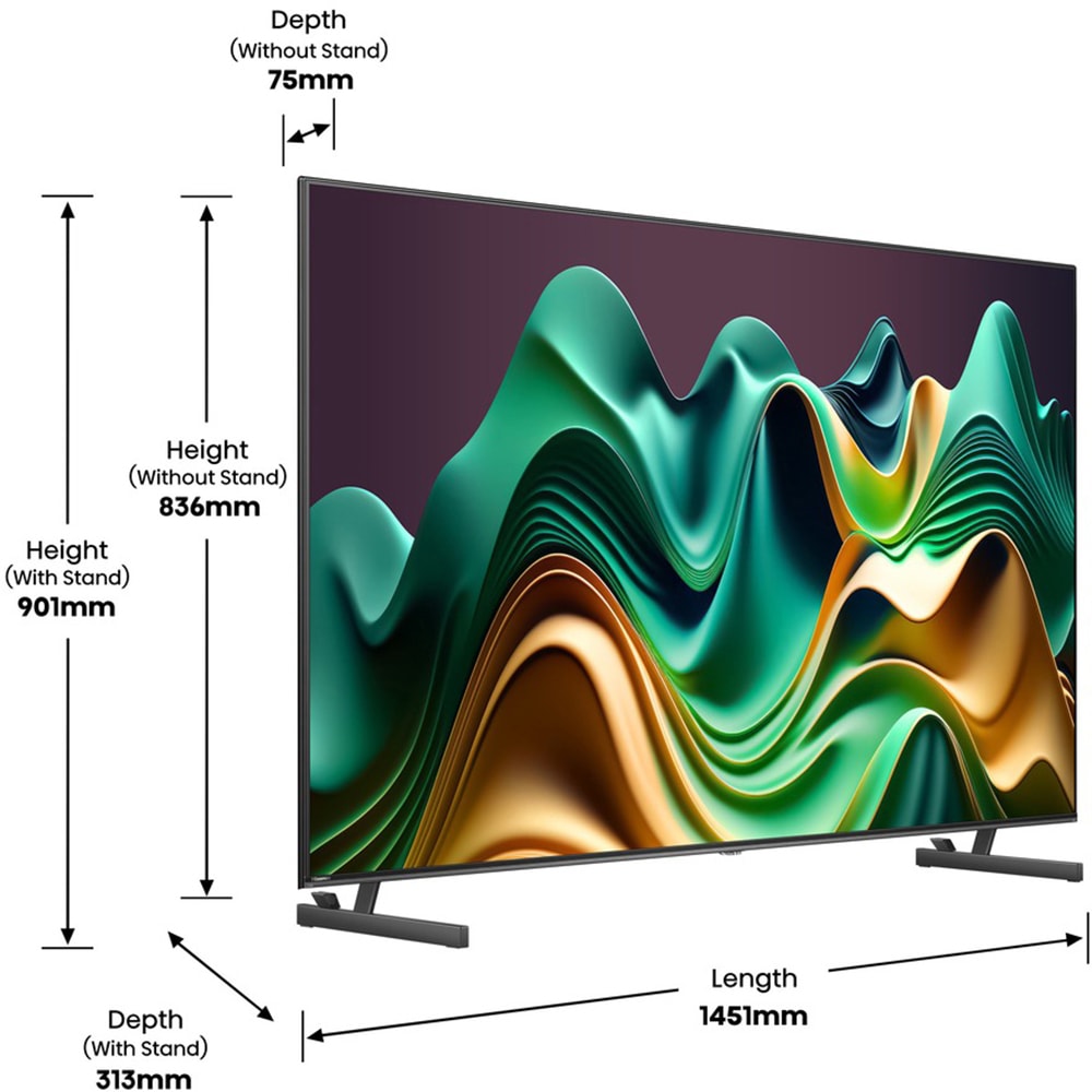 Televizor MiniLED ULED Smart HISENSE 65U8NQ, Ultra HD 4K, HDR, 164cm