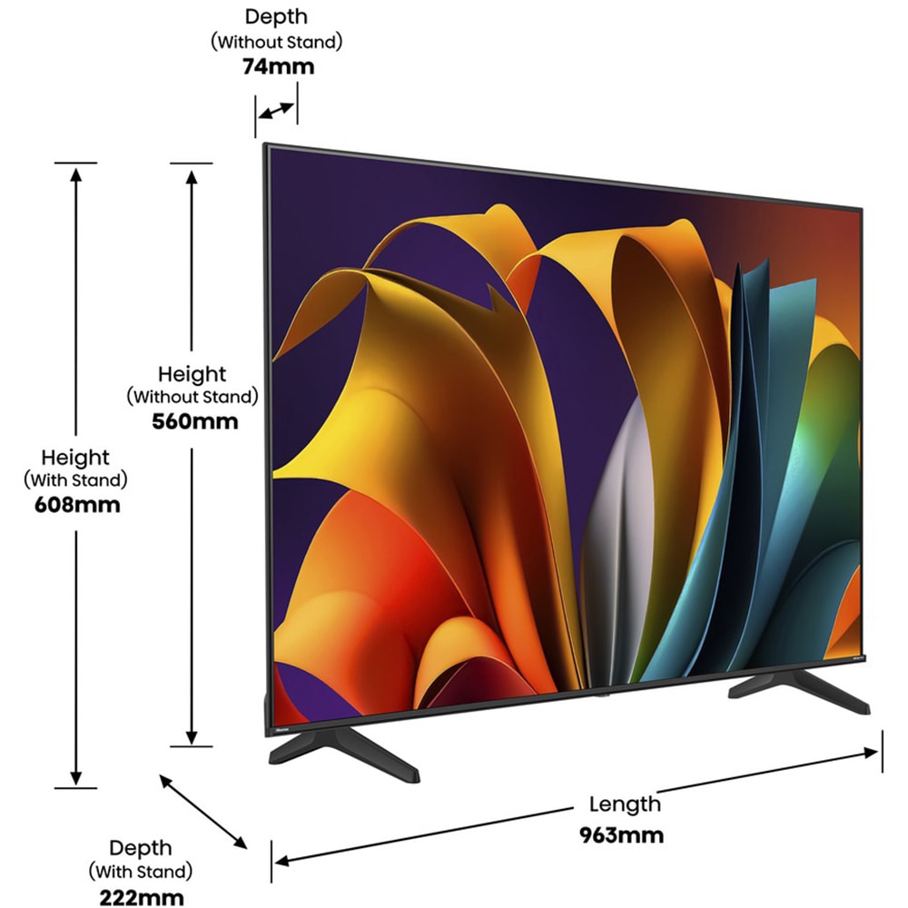 Televizor LED Smart HISENSE 50A6N, Ultra HD 4K, HDR, 126cm
