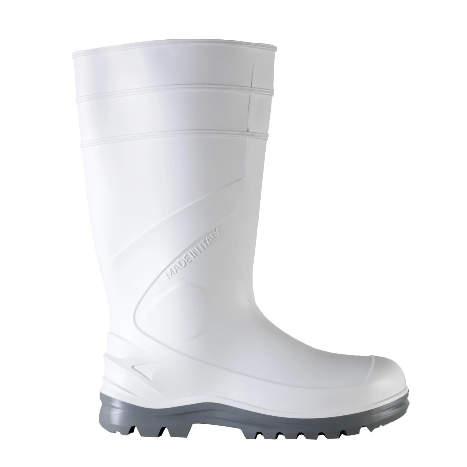 Cizme de protectie Exena PVC Nemesi white 04 SRC, Bombeu de protectie, Lamela antiperforatie, Antiderapant, Marime 43