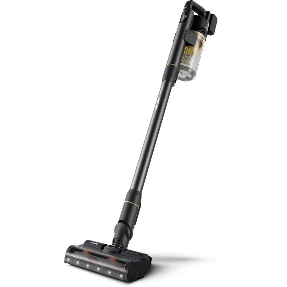 Aspirator vertical PHILIPS Aqua Seria 7000 XC7057/01, 0.6l, 25.2 V, autonomie max 80 min, PowerCyclone 12, negru-auriu