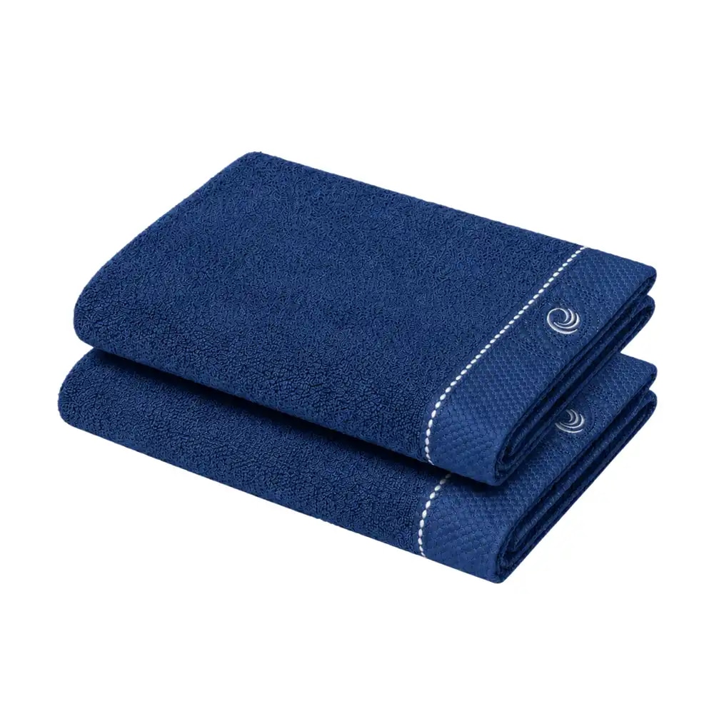 Set 2 prosoape, Billerbeck, Pegasus, 30x50 cm, 100% bumbac, albastru