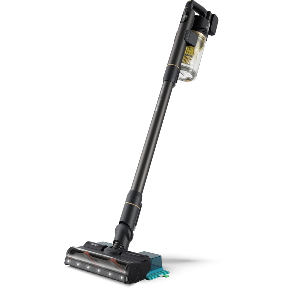 Aspirator vertical PHILIPS Aqua Seria 7000 XC7057/01, 0.6l, 25.2 V, autonomie max 80 min, PowerCyclone 12, negru-auriu