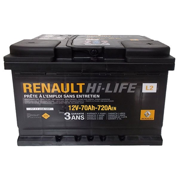 envy Sparkle Moderator Baterie auto RENAULT 7711238598, 12V, 70Ah, 720A