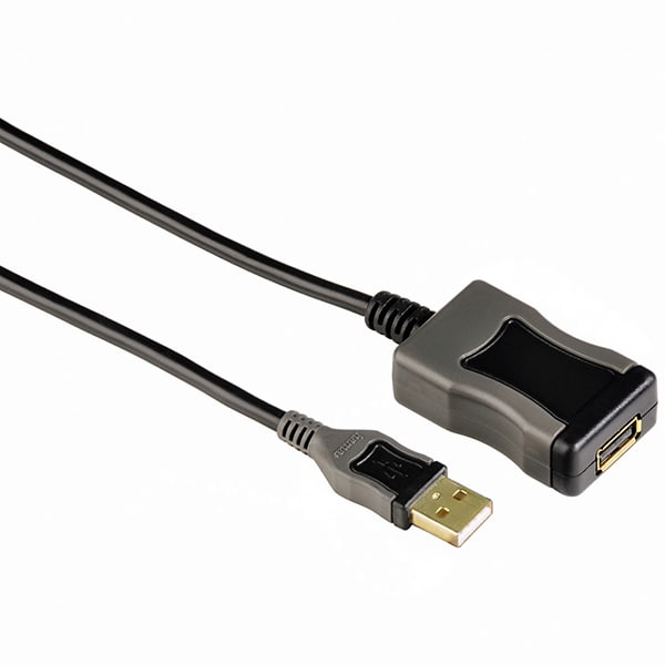 Dusty necessity headache Cablu de extensie USB A - priza USB HAMA 78482, 5m, negru