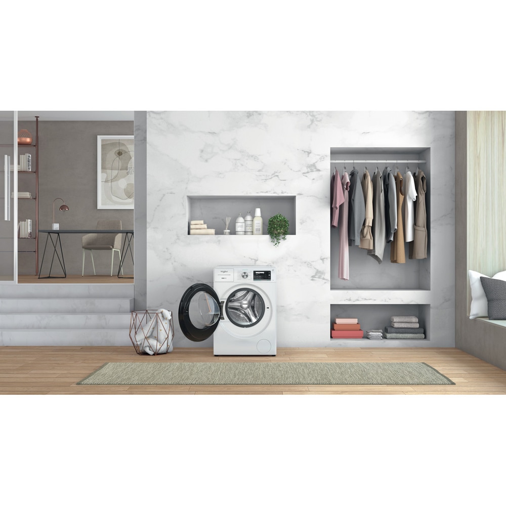 Masina de spalat rufe frontala WHIRLPOOL W7X W845WB EE, 8 kg, 1400rpm, Clasa B, alb