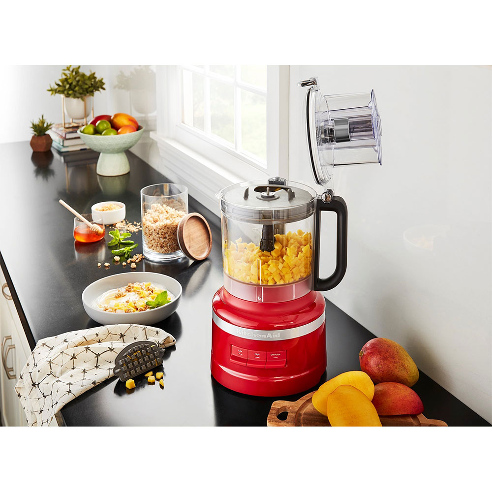 Robot de bucatarie KITCHENAID Empire Red 5KFP1319, 3.1l, 400W, 3 trepte de viteza, rosu-gri