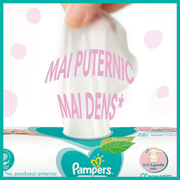 Servetele umede PAMPERS Sensitive, 12 pachete, 624 buc