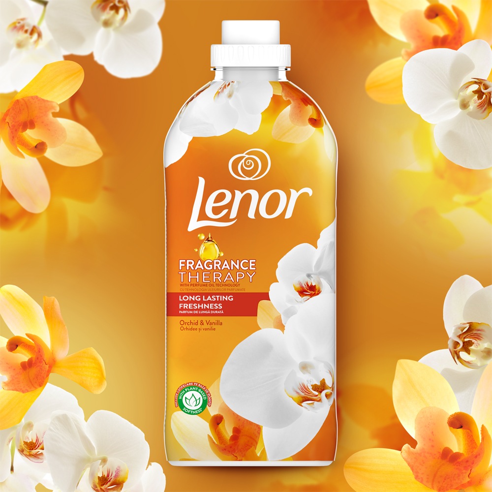 Balsam de rufe LENOR Vanilla Orchid&Golden Amber, 1.2 l, 48 spalari