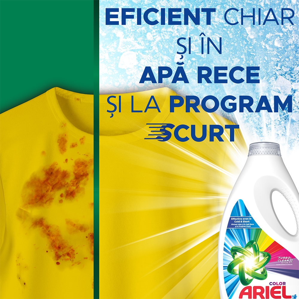 Detergent lichid ARIEL Touch of Lenor Color, 3 l, 60 spalari