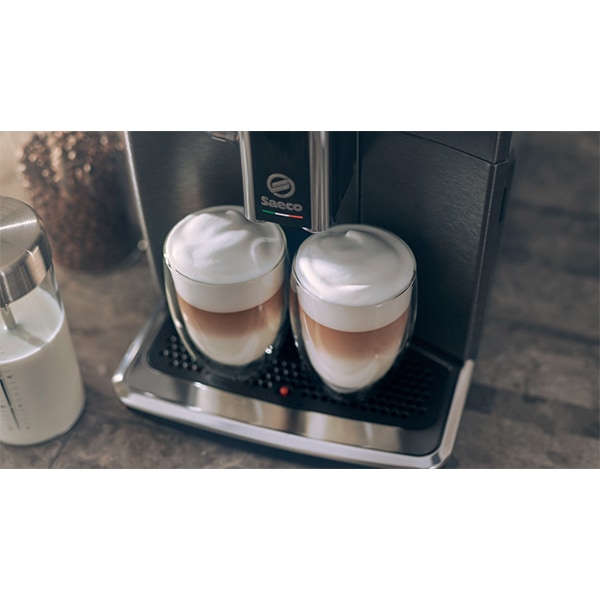 Espressor automat SAECO Xelsis Deluxe SM8780/00, 1.7l, 1500W, 15 bar, HygieSteam, AquaClean, negru-argintiu