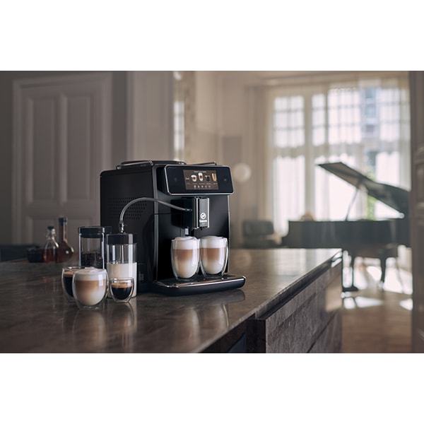 Espressor automat SAECO Xelsis Deluxe SM8780/00, 1.7l, 1500W, 15 bar, HygieSteam, AquaClean, negru-argintiu