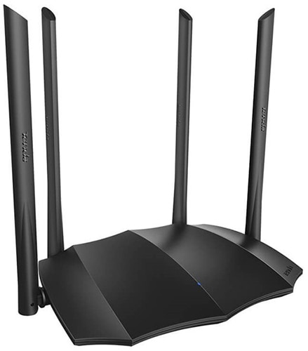 Router Wireless Gigabit TENDA AC8 AC1200, Dual Band 300 + 867 Mbps, negru