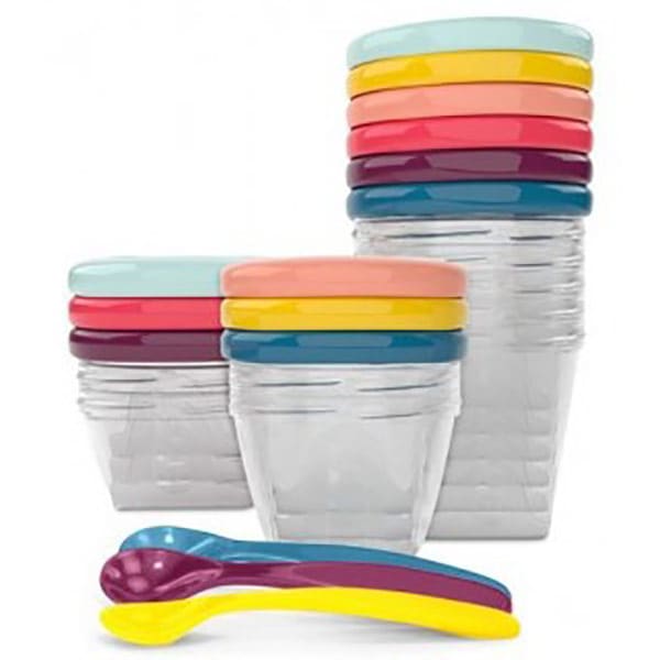 Recipiente stocare hrana BABYMOOV A004310, 27 piese, multicolor