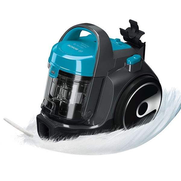 Aspirator fara sac BOSCH BGS05X240, 1.5l, 700W, 78dB, turcoaz-gri inchis