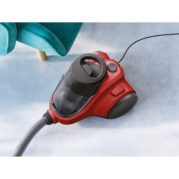 Aspirator fara sac ELECTROLUX Ease C4 EC41-ANIM, 1.8l, 700W, 80dB, rosu-negru