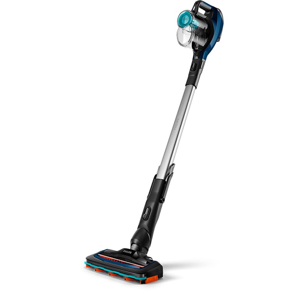Aspirator vertical PHILIPS SpeedPro Aqua FC6719/01, 0.4l, 21.6V, autonomie max 50 min, PowerCyclone 7, albastru-negru