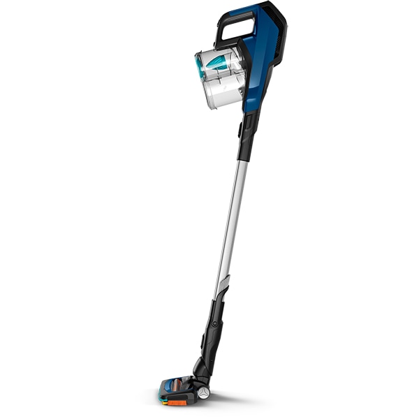 Aspirator vertical PHILIPS SpeedPro Aqua FC6719/01, 0.4l, 21.6V, autonomie max 50 min, PowerCyclone 7, albastru-negru