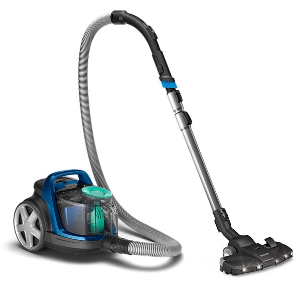 Aspirator fara sac PHILIPS PowerPro Active seria 5000 FC9557/09, 1.5l, 900W, 77dB, albastru-negru