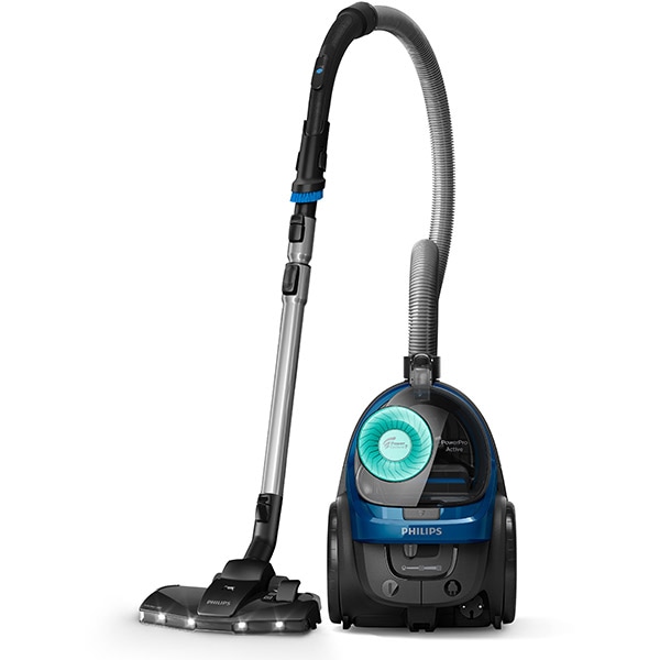 Aspirator fara sac PHILIPS PowerPro Active seria 5000 FC9557/09, 1.5l, 900W, 77dB, albastru-negru