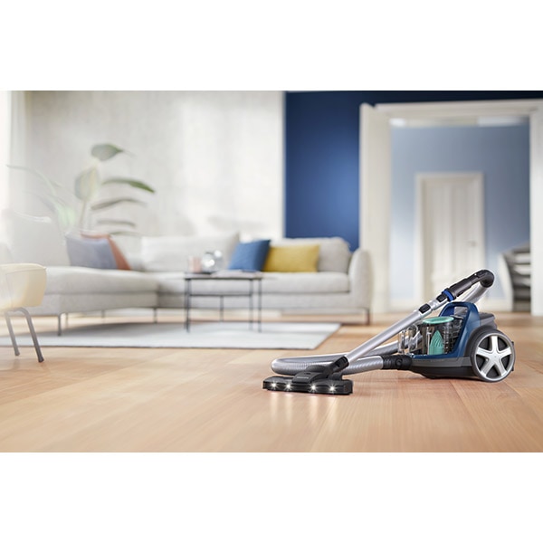 Aspirator fara sac PHILIPS PowerPro Active seria 5000 FC9557/09, 1.5l, 900W, 77dB, albastru-negru