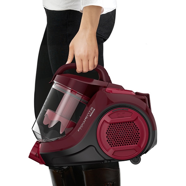 Aspirator fara sac ROWENTA Swift Power Cyclonic RO2933EA, 1.2l, 750W, 77dB, visiniu-negru 