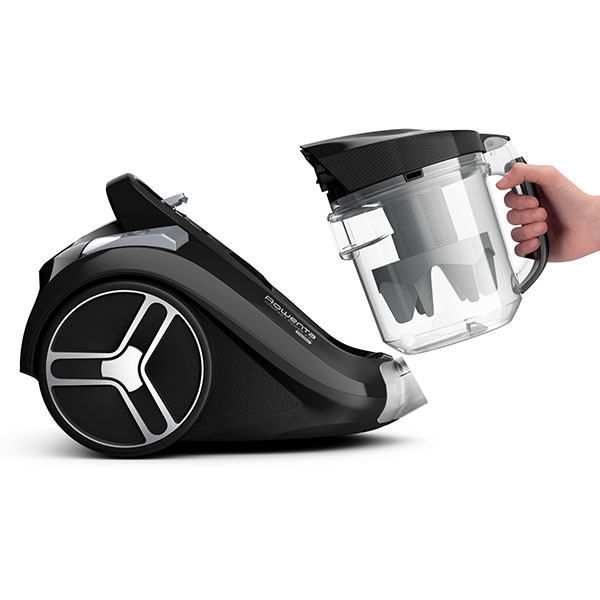 Aspirator fara sac ROWENTA Compact Power XXL RO4825EA, 2.5l, 550W, 75dB, negru-argintiu