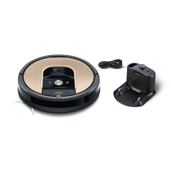 Aspirator robot IROBOT Roomba 976, autonomie max 75 min, Wi-Fi, Navigatie iAdapt 2.0, Dirt Detect, negru-maro