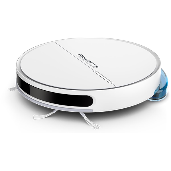 Aspirator robot ROWENTA X-Plorer Allergy Serie 60 RR7447WH, 0.36l, 14.8V, autonomie max 90 min, Sistem Aqua Force, functie mop, alb