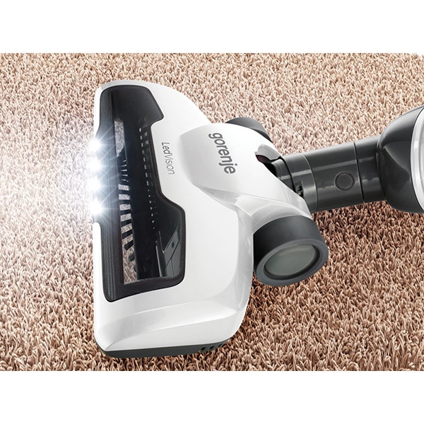 Aspirator vertical GORENJE Freestyle SVC180FW, 0.6l, 18V, autonomie max 45 min, iluminare LED, alb-gri inchis