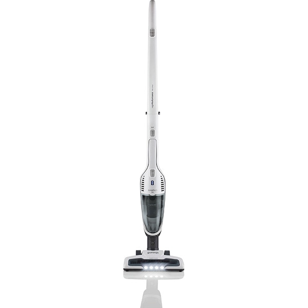 Aspirator vertical GORENJE Freestyle SVC180FW, 0.6l, 18V, autonomie max 45 min, iluminare LED, alb-gri inchis