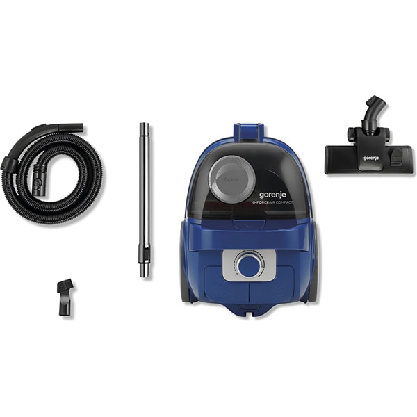 Aspirator fara sac GORENJE Force Air VCEA01GACBUCY, 2.2l, 800W, 78dB, albastru-gri 
