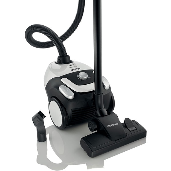 Aspirator cu sac GORENJE Compact XS VCEA11CXWII, 2l, 750W, 78dB, alb-negru 